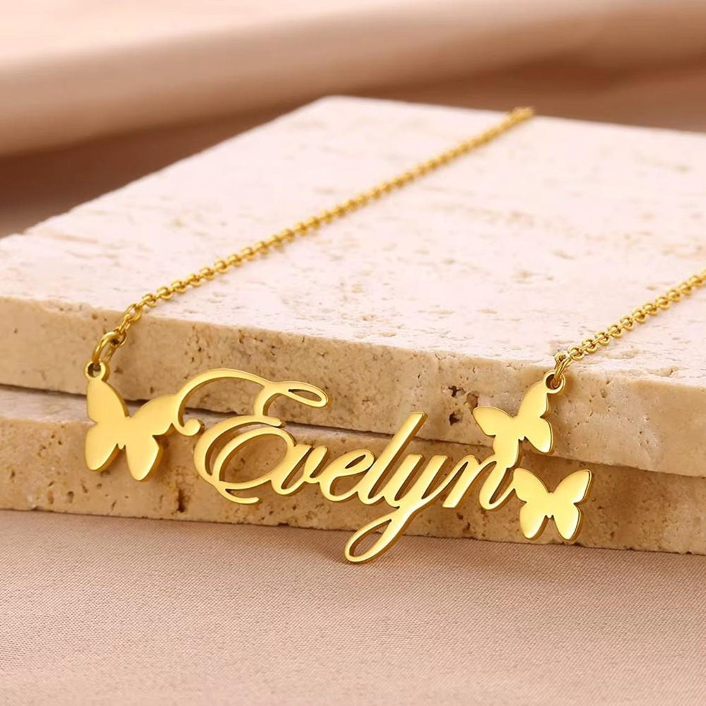 قلادة مخصصة بالاسم، مجوهرات شخ - مراجعة Birth Flower Necklace وسعره